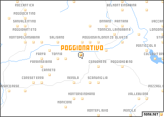 map of Poggio Nativo