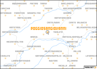 map of Poggio San Giovanni