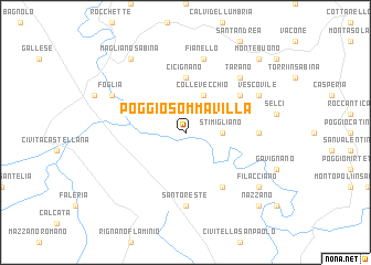 map of Poggio Sommavilla