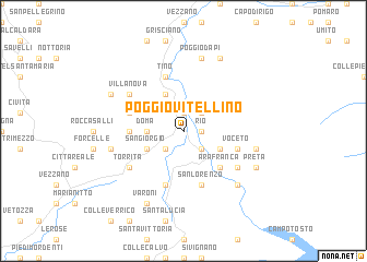map of Poggiovitellino