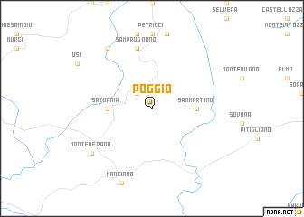 map of Poggio