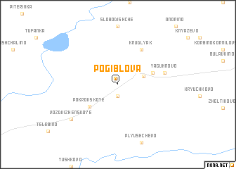 map of Pogiblova