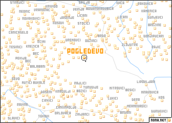 map of Pogleđevo