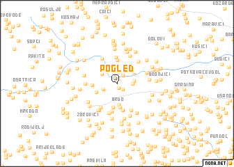 map of Pogled