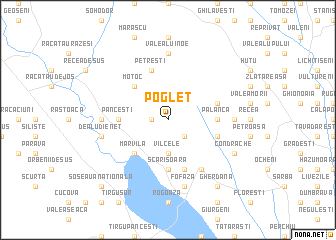 map of Pogleţ