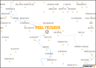 map of Poglyazdovo