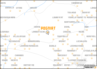 map of Pogniat