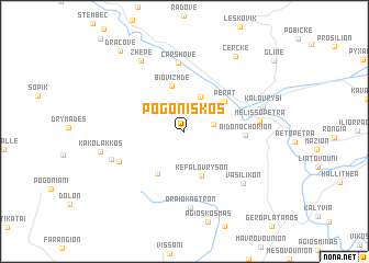 map of Pogonískos