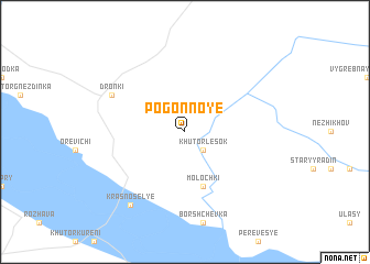 map of Pogonnoye