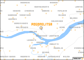 map of Pogorelitsa