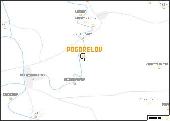 map of Pogorelov