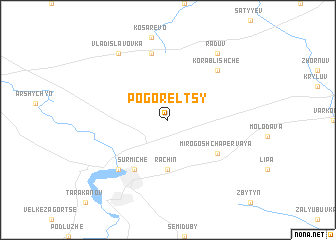 map of Pogorelʼtsy