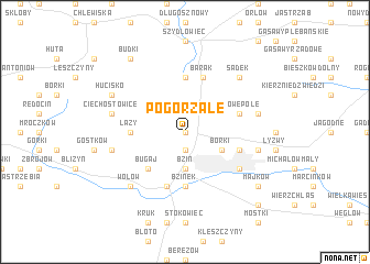 map of Pogorzałe