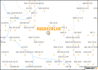 map of Pogorzałka