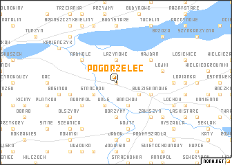 map of Pogorzelec