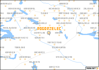 map of Pogorzelec