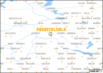 map of Pogorzel Mała