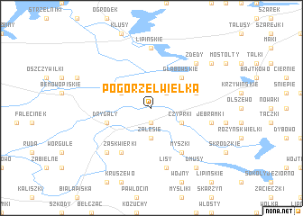 map of Pogorzel Wielka