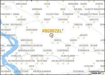 map of Pogorzel