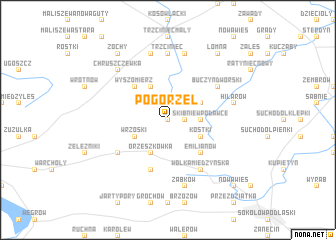 map of Pogorzel