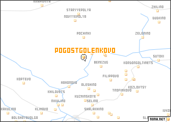 map of Pogost-Golenkovo