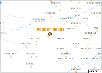 map of Pogostishche