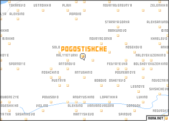 map of Pogostishche