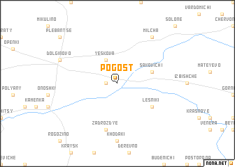 map of Pogost
