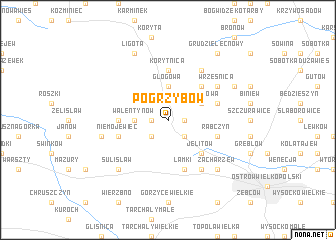 map of Pogrzybów