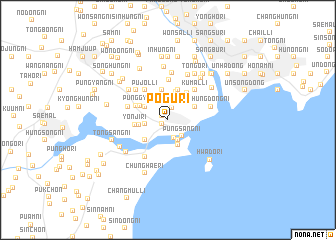 map of P\