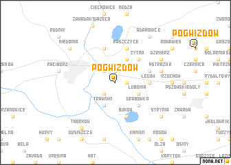 map of Pogwizdów