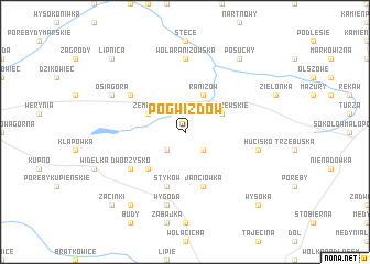 map of Pogwizdów