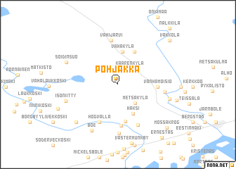 map of Pohjakka