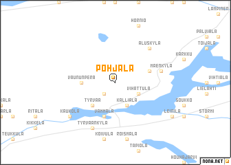 map of Pohjala