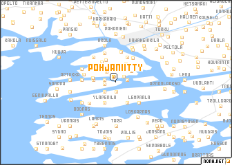 map of Pohjaniitty