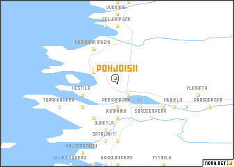 map of Pohjois-Ii