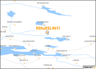 map of Pohjoslahti