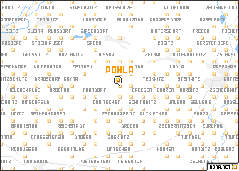 map of Pöhla