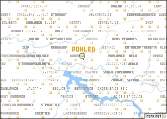 map of Pohleď