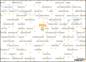 map of Pöhl