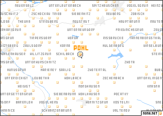 map of Pöhl