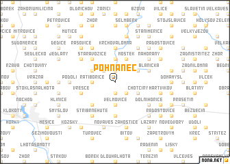 map of Pohnánec