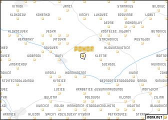 map of Pohoř