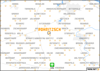 map of Pohritzsch