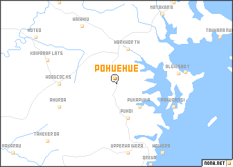 map of Pohuehue