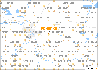 map of Pohŭrka