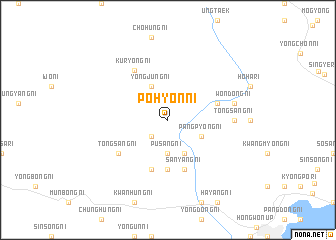 map of Pohyŏn-ni