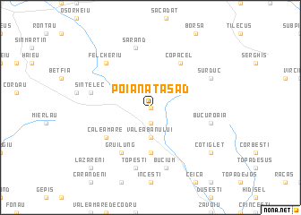 map of Poiana Tăşad