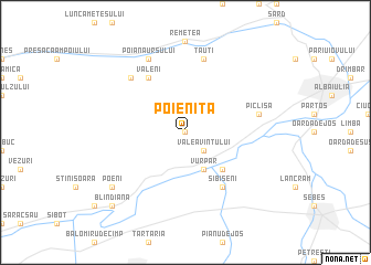 map of Poieniţa