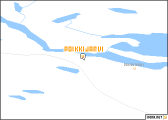 map of Poikkijärvi